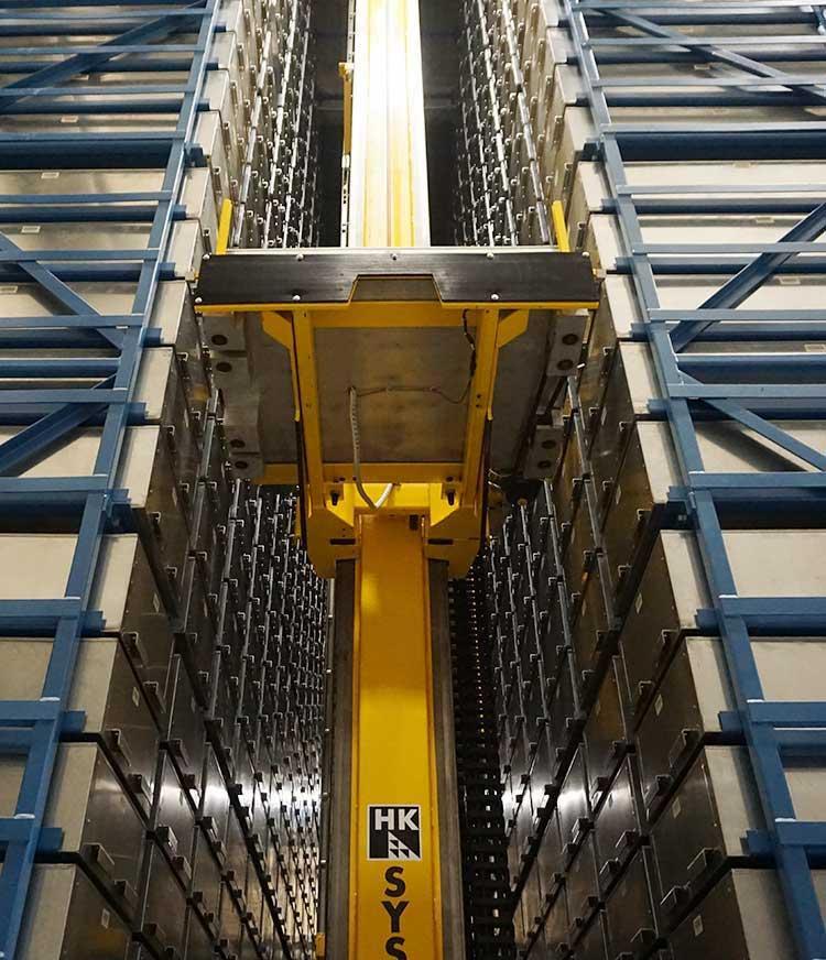Picker selected a bin in the Automated Retrieval System
