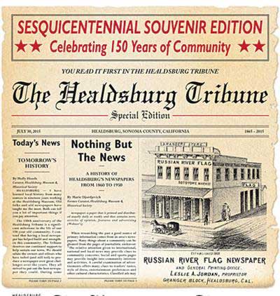 The Healdsburg Tribune front page