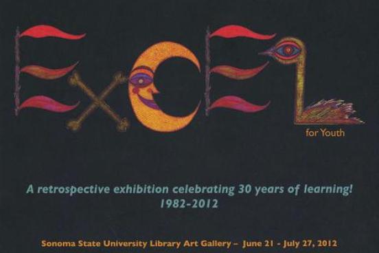 Postcard used in the Excel gallery exhibit.
