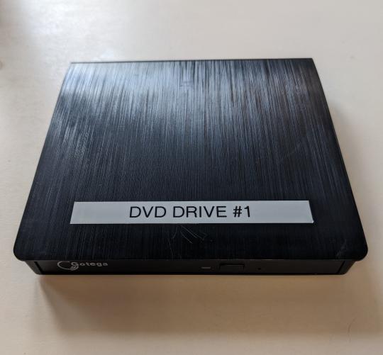 Photo of a portable CD/DVD Drive