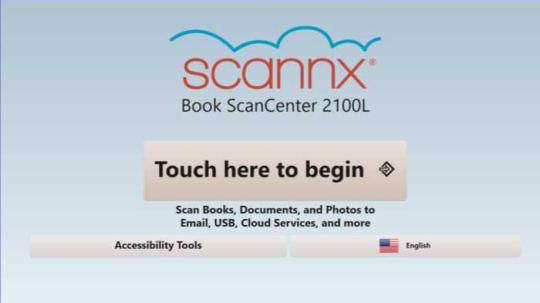Scannx Touch here to begin